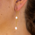 Pearl Threader Earrings