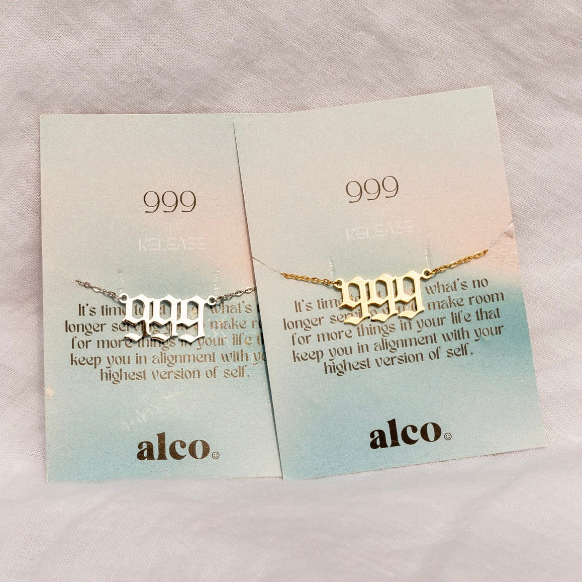 999 Angel Numbers Necklace - Gold
